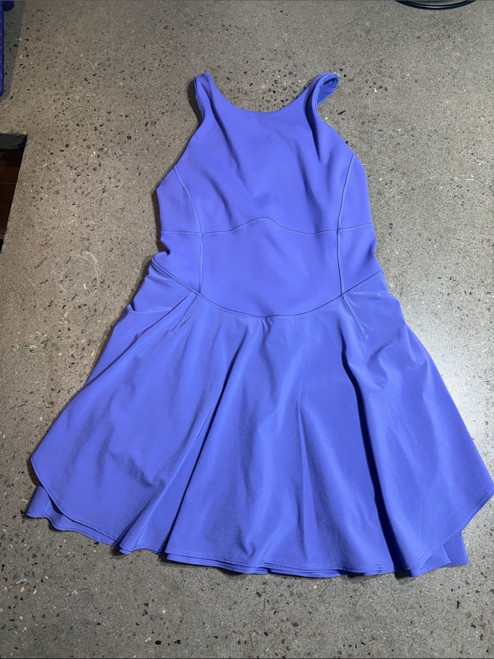 lululemon athletica Periwinkle Lavender Scoop-Back Midi Dress